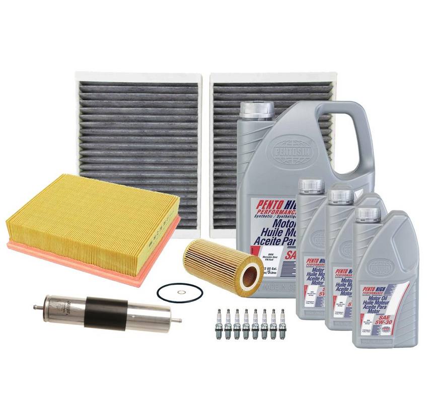 BMW Ignition Tune-Up Kit (5W-30) (8 Liter) (High Performance) 64312207985 - eEuroparts Kit 3086425KIT